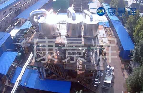 15T/H氯化鈉三效蒸發器_316L強制循環三效蒸發器